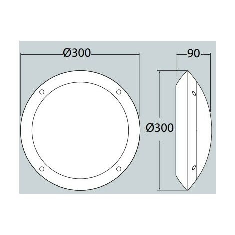 Lucia Fumagalli bianco opale e27 in resina IP66 Plafoniera