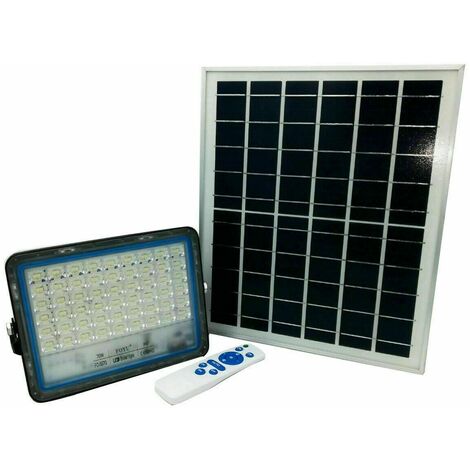 FARO LED CON PANNELLO SOLARE LUCE FREDDA 120W/200/300/400/600/800W IP66/67 400