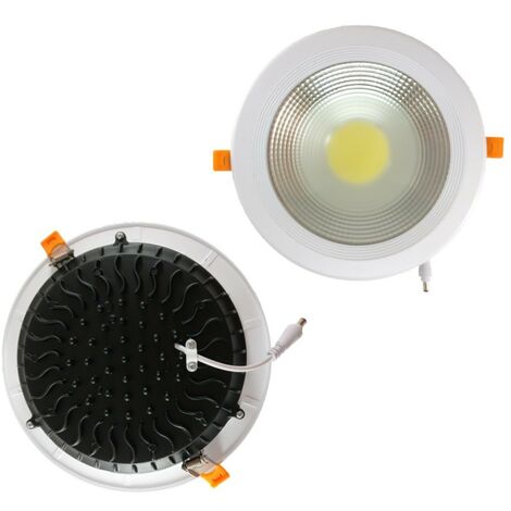 LAMPADINA LED 10W 20W 30W FARETTO ROTONDO FISSO DA INCASSO REFLECTOR COB DOWNLIGHT BIANCO 10 - Bianco Caldo