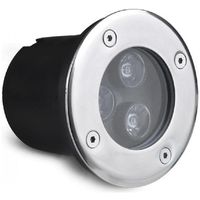 Faretto 2W Incasso 1 LED da Esterno 220v Segnapasso Calpestabile IP65  Bianco Freddo