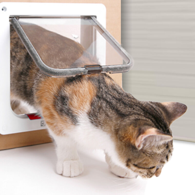 Wolketon Katzenklappe Katzenklappen 4 Wege Katzentür PetSafe mit