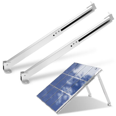 2x Solarhalterung Solarpanel Halterung 90°Einstellbares Solarmodulhalterung  Solarmodul Halterung Mobile Solaranlage Flachdach Befestigung Montage
