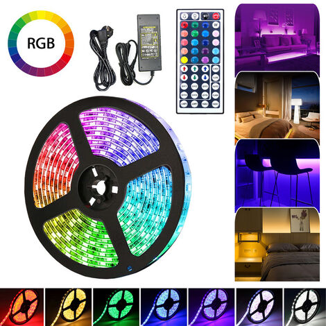 Wolketon 1M LED Streifen set , RGB LED Stripe 5050 SMD, LED Strip 30 LEDs,  LED not wasserdicht(IP20), mit 44 Tasten Fernbedienung
