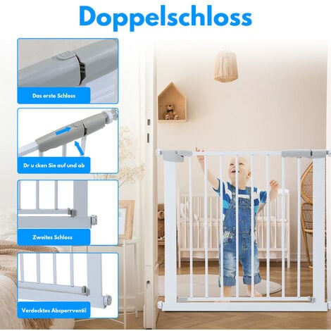 Wolketon Türschutzgitter Treppenschutzgitter für Baby Kinder