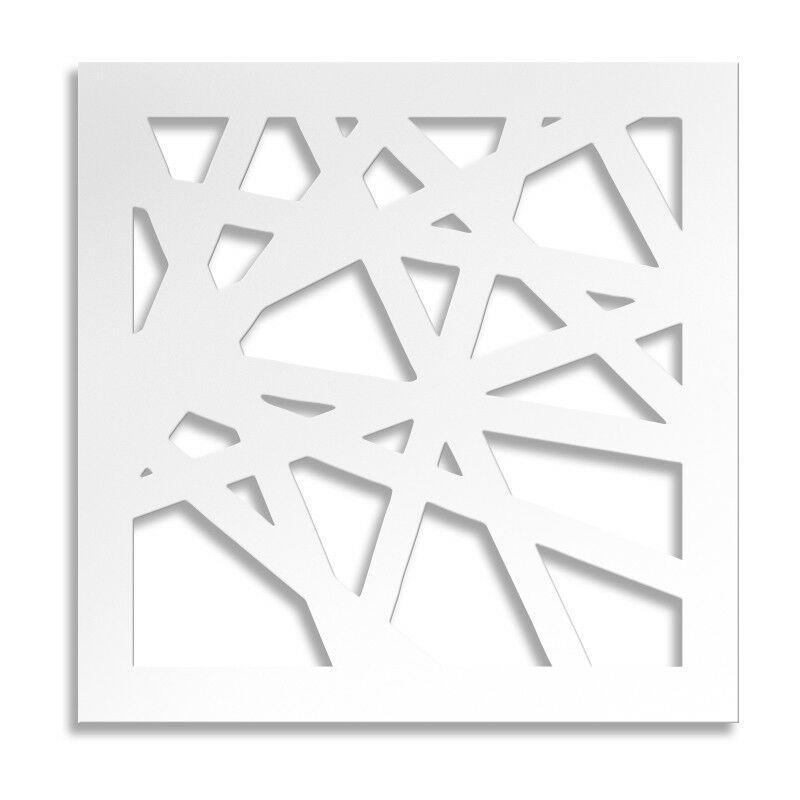 DROPS - Pannello in PVC traforato - Parasole Bianco - 48x48 cm