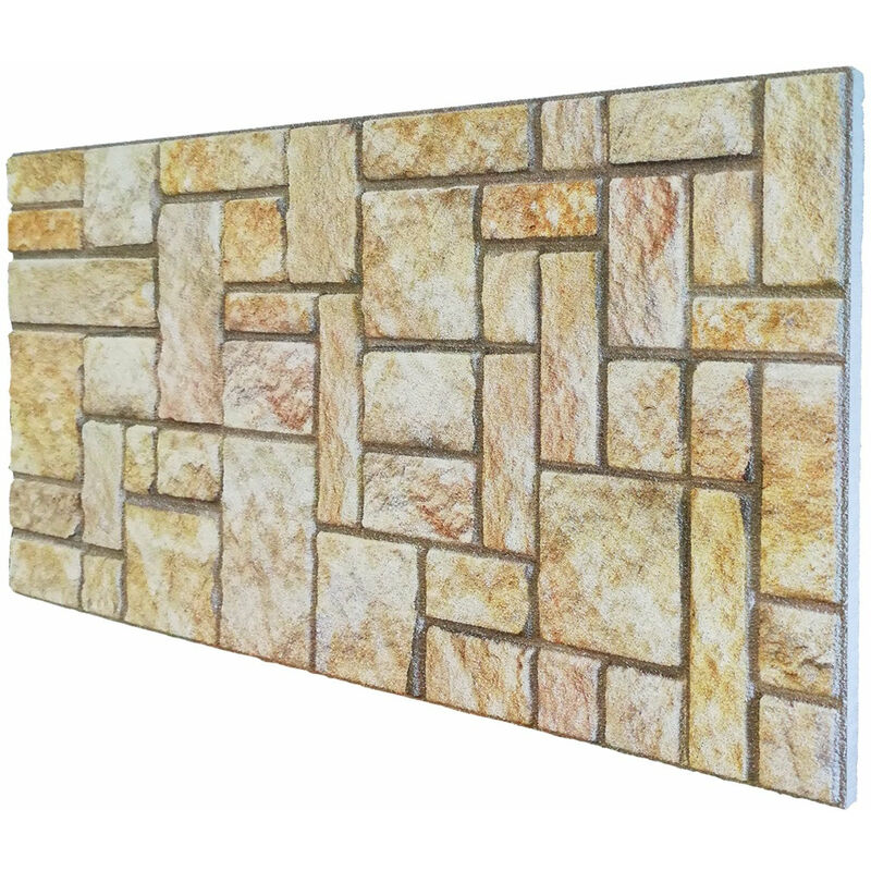 URBAN BRICK Pannello Finto Mattone In EPS Resinato Misura 100x50 Cm  Spessore 2 Cm