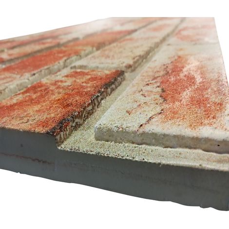 MATTONCINO ROSSO pannello finto mattone in EPS Resinato Misura 100x50 Cm  spessore 2 cm