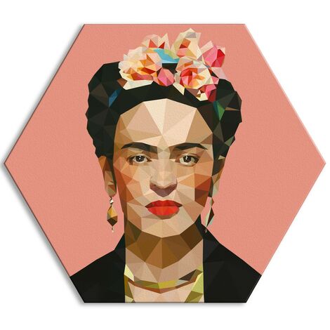 Frida Kahlo - La cornice - Quadro Stampa su Tela, Poster, Tavola