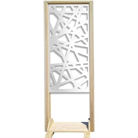 DIAGONAL MEDIUM - Separè - Paravento modulabile - 70x190cm - in Legno e PVC  Bianco