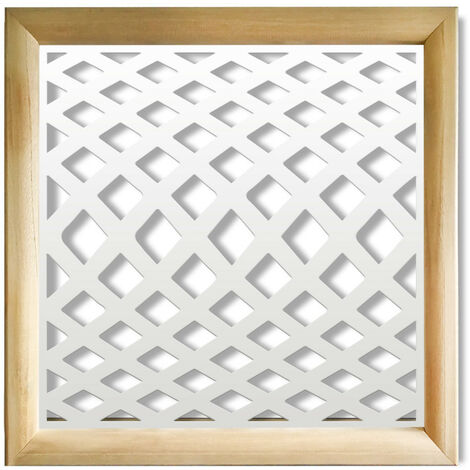 SIVIGLIA - 48x48cm - Moduli Decorativi in Legno e PVC Bianco