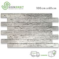 North Stone - Pannelli parete in ABS finta pietra effetto 3D 100x60cm x 0.6mm | 1 PANNELLO - 0,60 mq