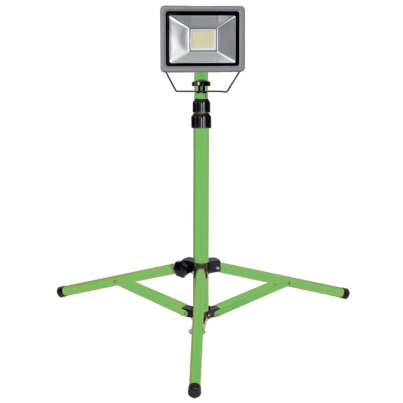 Set Di 2 Fari Da Cantiere LED 100W, 11000 Lumen - Treppiede Regolabile, IP65, Testa Orientabile 360°