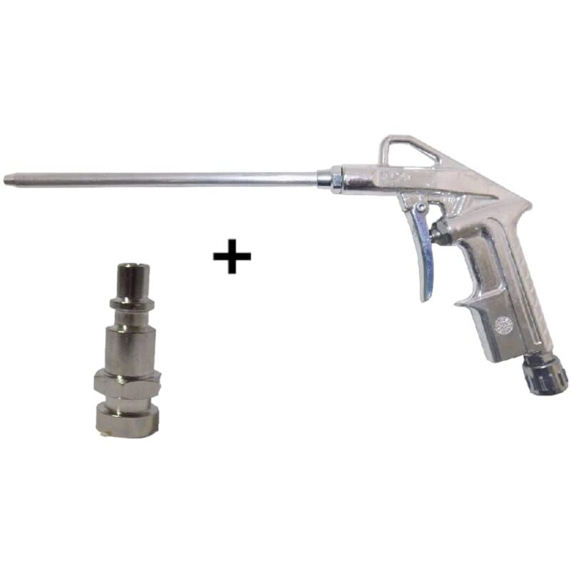 Pistola Soffiaggio Aria Compressa Per Compressore Innesto Rapido Canna Pistola Soffiaggio Aria Compressa Per Compressore Innesto Rapido Canna