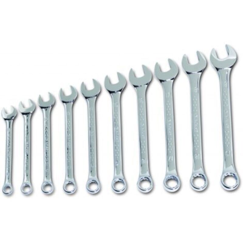 Chiave Fissa HBM Profi 11 Pezzi - Set Di Chiavi Ad Anello Grandi Dimensioni P6992 - 8