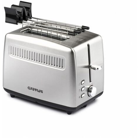 G3 FERRARI TRAMEZZO TOASTER TOSTAPANE IN ACCIAIO INOX 850W A 3 FUNZIONI 2 PINZE