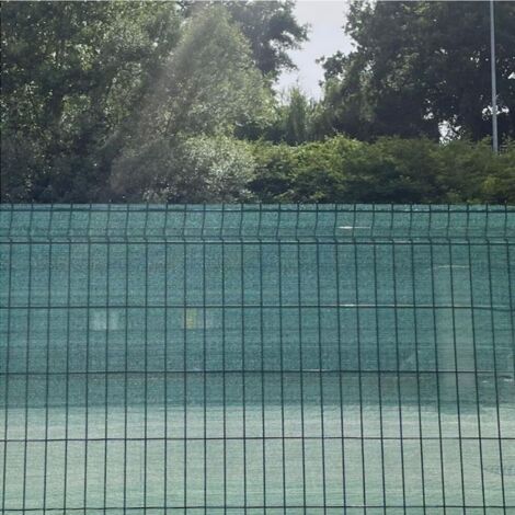 Telo Ombreggiante 90% HDPE Verde/Bianco - Rete Frangivista E Frangisole Su Misura H200, Ideale Per Balcone E Terrazzo