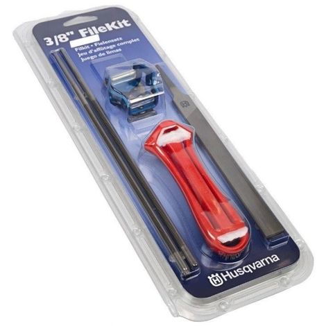 Kit Husqvarna affilatura catena motosega passo 3/8 MINI lime 4,0 mm 5/32 guida H37