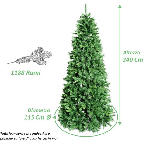 Albero di natale Folto Verde 240cm