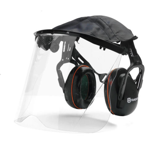 HUSQVARNA Cuffia cuffie protettive di protezione 27Db con visiera a norma EN1731