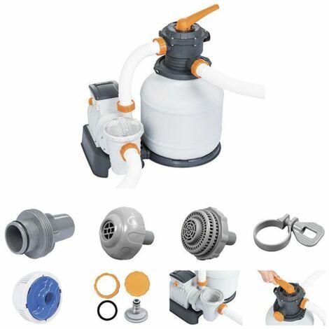 Bestway 58499 pompa a sabbia filtraggio piscine fuori terra con timer 8.327 L/H
