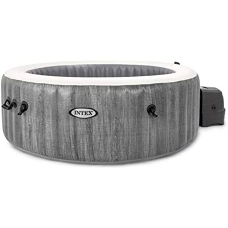 INTEX 28440EX Spa Idromassaggio Greywood Deluxe 4 posti effetto legno Ø 196 cm