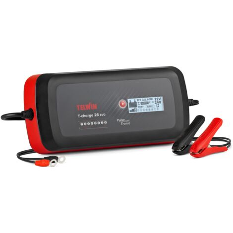 Telwin T-Charge 26 Evo Caricabatterie Tester Mantenitore di Carica PROFESSIONALE