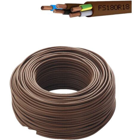 CAVO FILO ELETTRICO FS18OR18 300-500V MULTIPOLARE CON NEUTRO VARIE MISURE - Sezione: 5x2,5 mm - Metri: 100