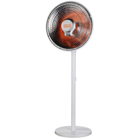 VINCO 70184 STUFA ELETTRICA A PARABOLA PIANTANA 1000W IN CARBONIO
