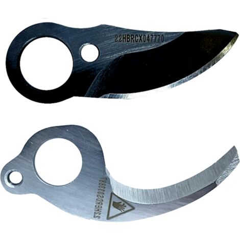 Ricambio lama e controlama in acciaio forbice potatura Blue Bird PS 22-23 TWIN - Ricambio: lama mobile + controlama