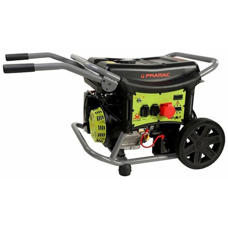 Pramac – Generatore di benzina trifase 6250W – Potenza trifase stabile – Sistema di avviamento elettrico – Telaio compatto per cantieri (1/8)