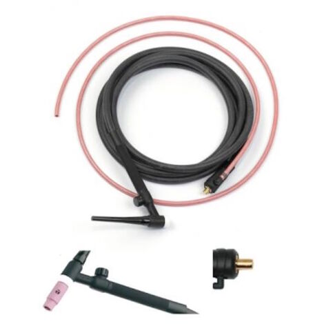 Trafimet SH4413-00 Torcia per saldatura TIG 17V 140A con valvola cavo 4 mt