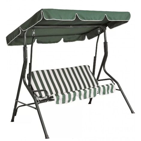 Xone Dondolo da giardino 3 Posti Ipanema 170 x 110 x 153cm Colore Verde (1/2)