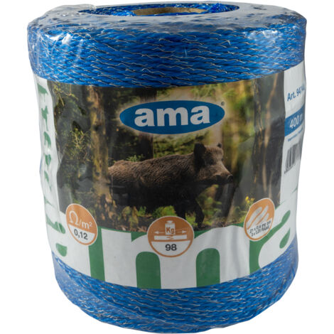 AMA Filo Premium line per cinghiale 400 m Rame di colore blu per recinti