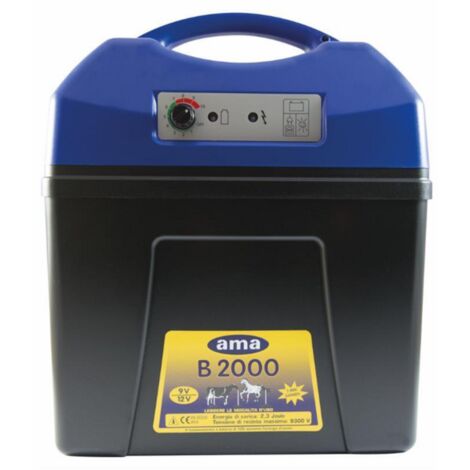 Elettrificatore Ranch B2000 con alimentazione a 9/12 V per recinti - Modello AMA 58510