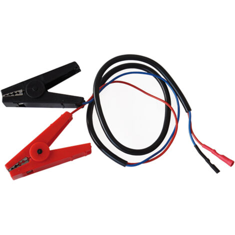 Kit di collegamento batteria elettrificatore cavetto e due pinze 9/12V 80 cm