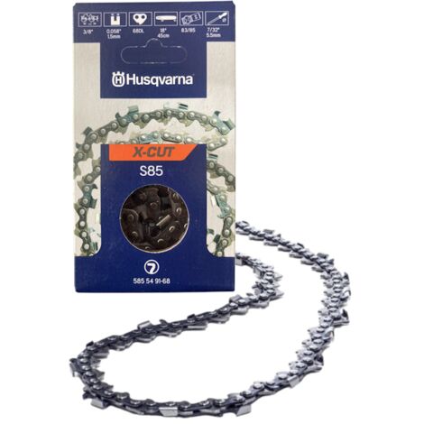 Catena motosega X-Cut Husqvarna S85 3/8" 1,5m varie lunghezze maglie - n° Maglie: 80