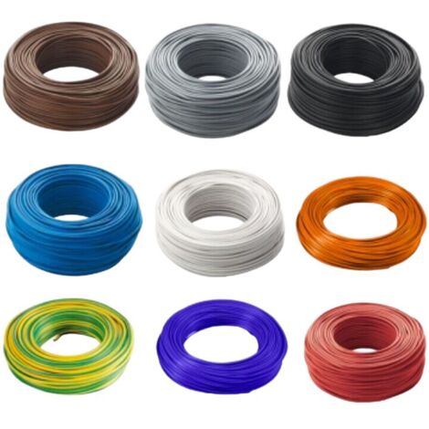 CORDINA CAVO UNIPOLARE FS17 450/750 V 1x1,5 mm FILO ELETTRICO 100 m VARI COLORI - Colore: Rosso
