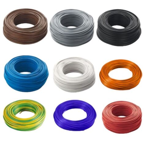 CORDINA CAVO UNIPOLARE FS17 450/750 V 1x2,5 mm FILO ELETTRICO 100 m VARI COLORI - Colore: Azzurro