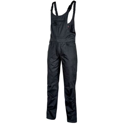 Salopette da Lavoro U-Power Atene - Tessuto U-4 Stretch Idrorepellente - Modello: BLACK CARBON - Taglia: M