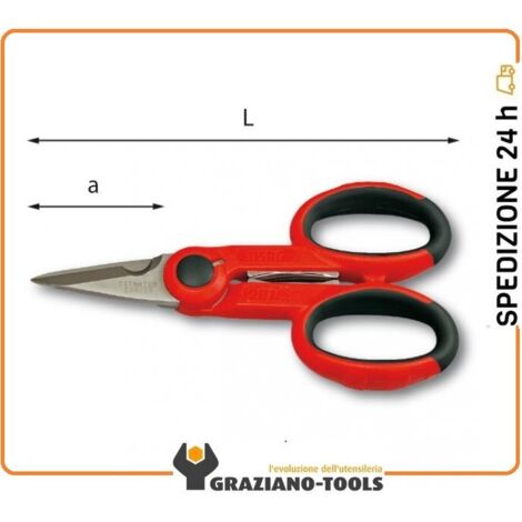 FORBICE PER ELETTRICISTI USAG 207 C GANASCE STRINGITUBO ACCIAIO INOX TITANIO