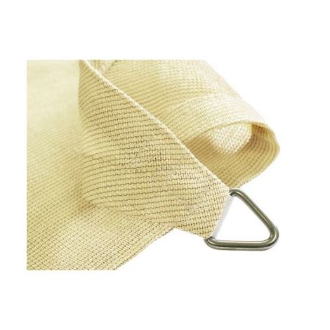 Tenda telo vela ombreggiante ombra quadrata Colore ECRU Beige Dimensioni 5  x 5 m