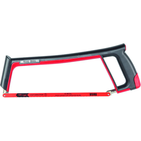 USAG 200 S Seghetto Acciaio Rivestimento Plastico Antiscivolo Lama Cobalto (1/3)