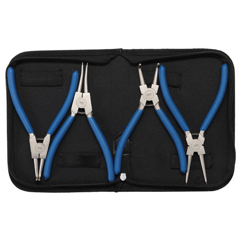 Set pinze per anelli elastici seeger interni e esterni punta diritta e 90° misura 175 mm