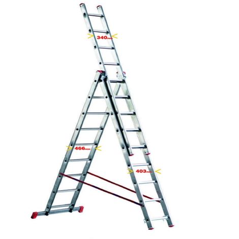 scala a tre elementi 'or3' 7+7+7 gradini - h. 4,25 mt - montante 60x25 mm (1/2)