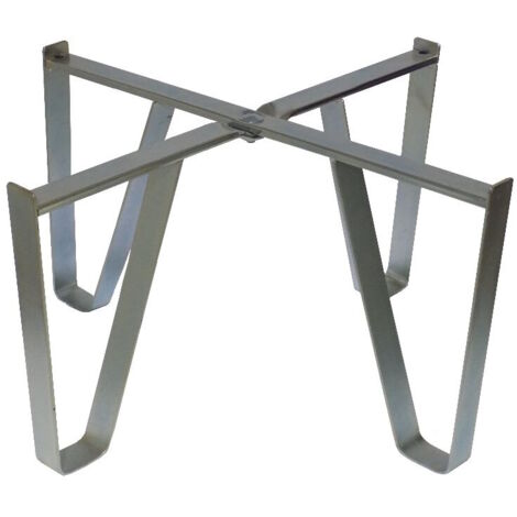 Piedistallo Base in acciaio zincato per botte contenitore olio vino da 300 litri Ø 66 cm