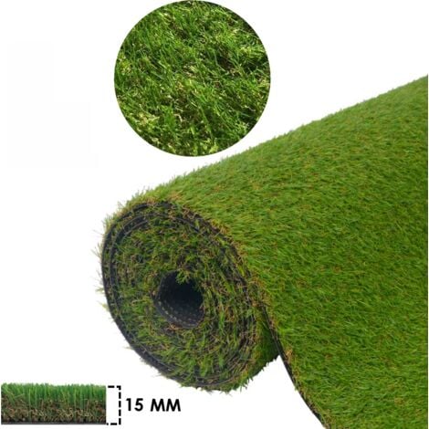 Prato sintetico 15 mm erba finta artificiale calpestabile tappeto