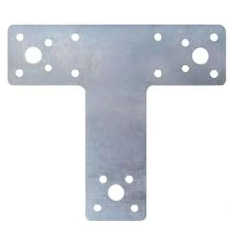 STAFFA SUPPORTO PIASTRA TRAVE IN LEGNO A "T" SCARPA ANCORAGGIO - Dimensioni: 80x68 mm