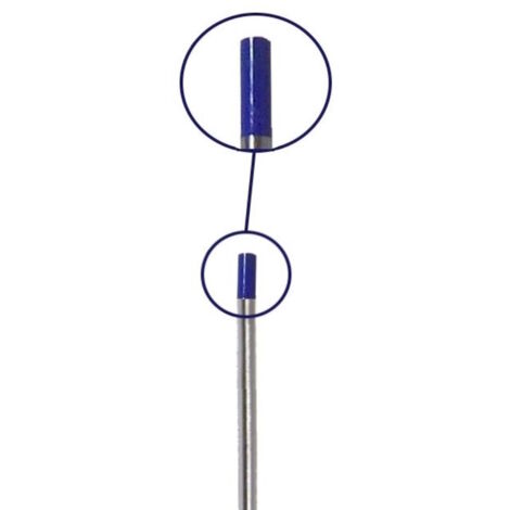 Elettrodi tungsteno venduti al pz. sfusi saldatura TIG colore BLU Ø 1,6 mm