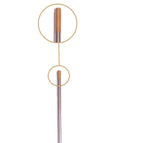 Elettrodi tungsteno venduti al pz. sfusi saldatura TIG colore ORO Ø 2,0 mm