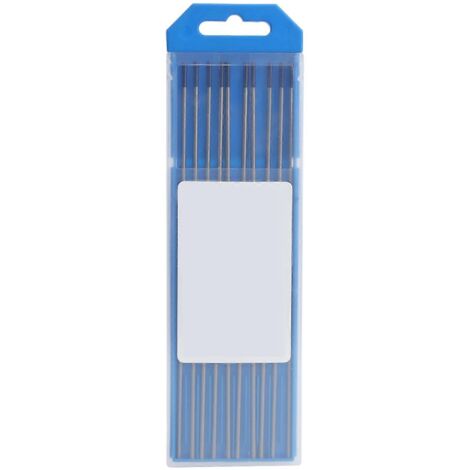 Elettrodi tungsteno lantanio 2% TIG colore BLU azzurro 10 pz Ø 3,2 mm
